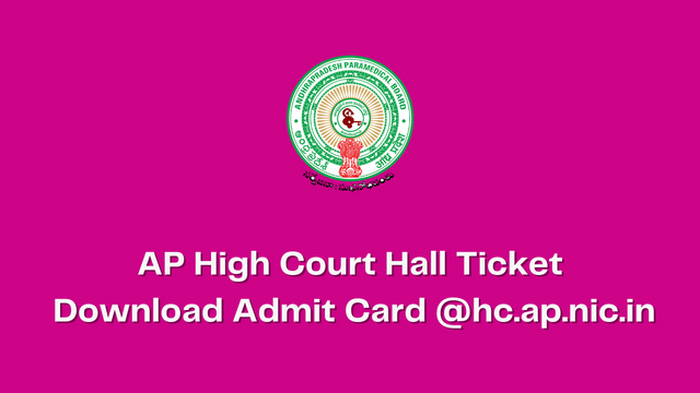 AP High Court Hall Ticket 2023

