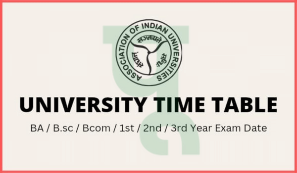 University Time Table 