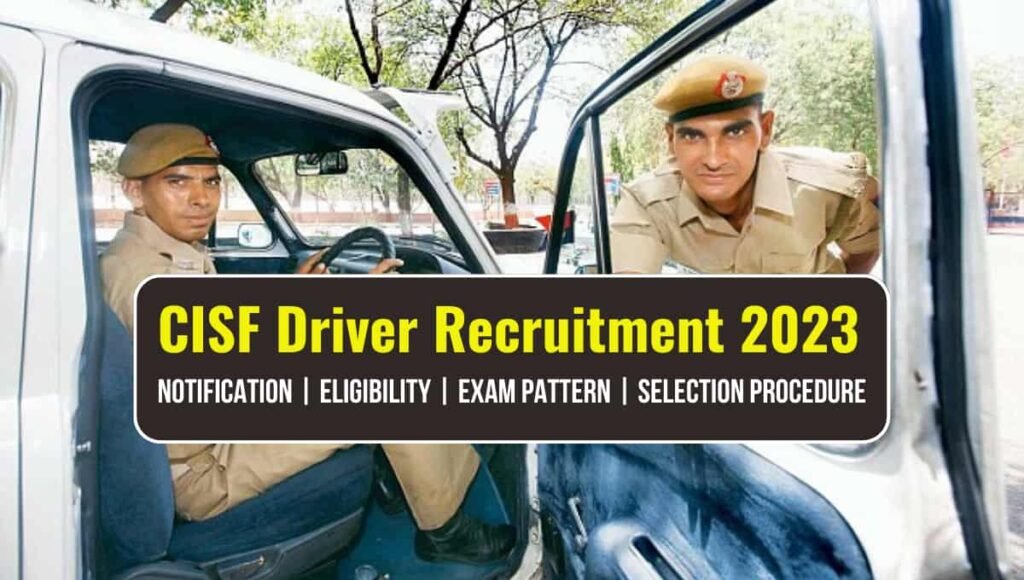 CISF Driver Recruitment 
